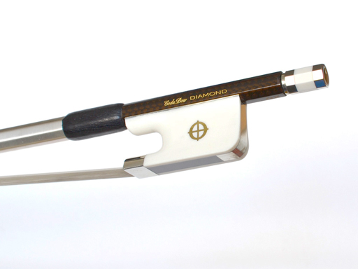 CodaBow DIAMOND GX Viola Bow, with Alabaster XEBONY Frog (Full Size), USA
