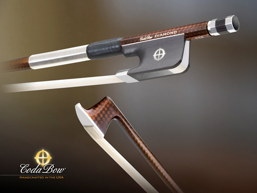 CodaBow DIAMOND NX Viola Bow, with GlobalBow Technology (Full Size), USA