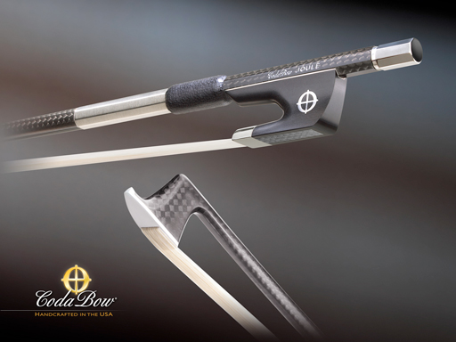 CodaBow JOULE Viola Bow, with GlobalBow Technology, extended range (Full Size), USA