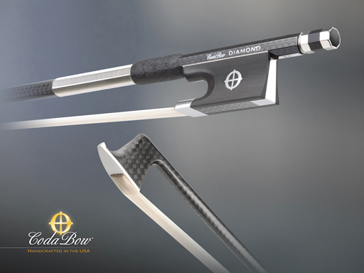 CodaBow DIAMOND SX Violin Bow, with GlobalBow Technology (Full Size), USA