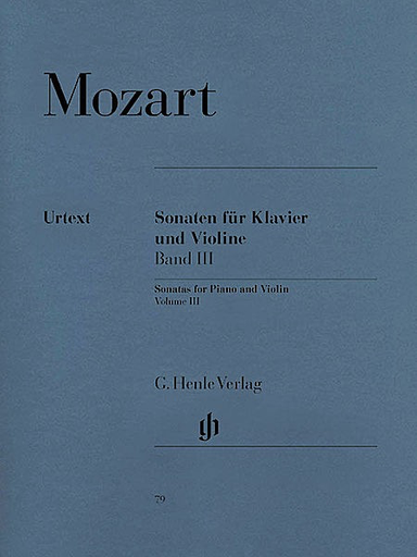 Mozart, W.A. (Seiffert, ed.): Sonatas Vol.3, urtext (violin & piano)