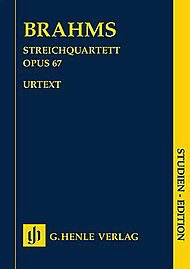 Brahms, J. (Reiser, ed.): String Quartet in Bb Major, Op. 67, urtext (score)