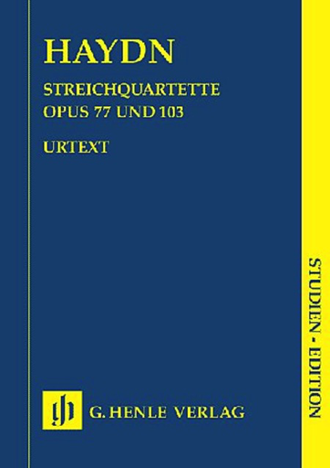 Haydn, F.J. (Walter, ed.): String Quartets, Volume 11, Op.77 and  Op.103, Henle urtext (score)