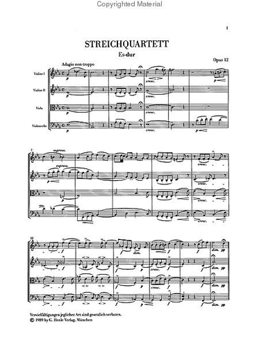 Mendelssohn, F. (Herttrich, ed.): String Quartets Op.23 and 13, urtext, (score)