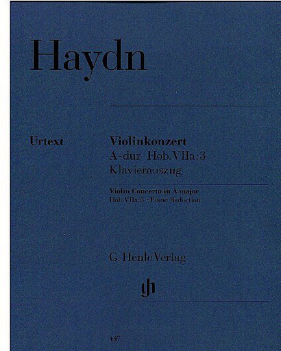 Haydn, F.J. (Lohmann/Thomas, ed.): Concerto in A major, Hob. VIIa: 3, urtext (violin & piano)