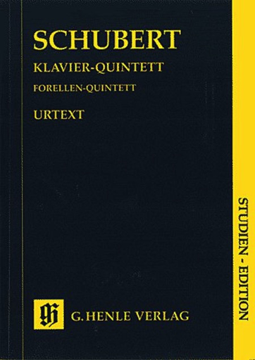 Schubert (Haug-Freienstein): (score) Quintet in A Major, D667 - "The Trout" - URTEXT (piano quintet) Henle Verlag
