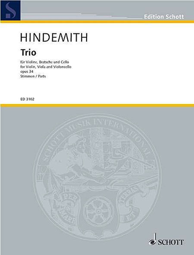 Hindemith, P.: Trio No.1, Op.34 (violin, viola, and cello)