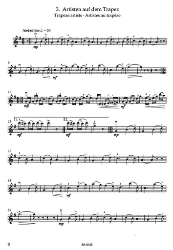 Cofalik, A.: At the Circus (violin & piano) Barenreiter