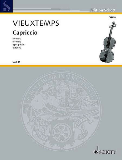 Vieuxtemps, H.: Capriccio Op. Posthumous (viola)