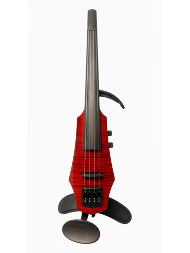 NS Design WAV4 Transparent Red 4-string violin with case