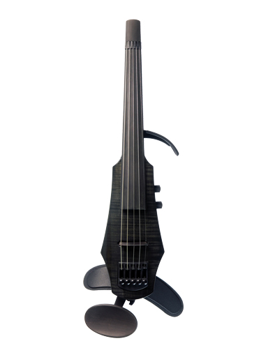 NS Design WAV5 Black 5-string violin with case