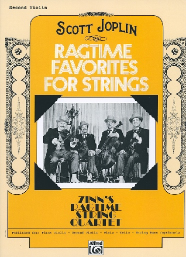 Joplin, Scott (Zinn): Ragtime Favorites for String Quartet (Violin 2)