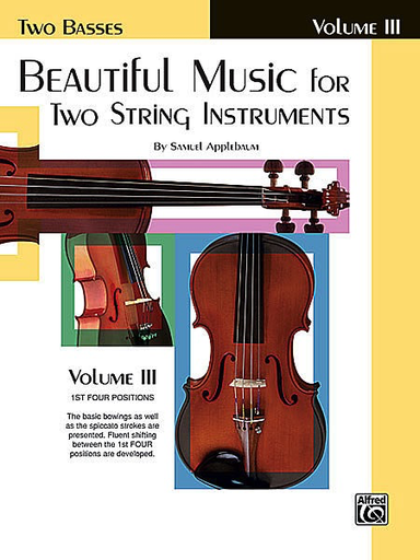Applebaum, S.: Beautiful Music for Two String Instruments, Book 3 (2 basses)