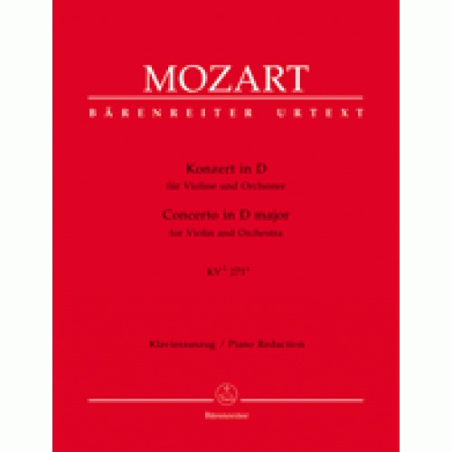 Mozart, W.A.: Violin Concerto in D KV271 (violin & piano) Barenreiter