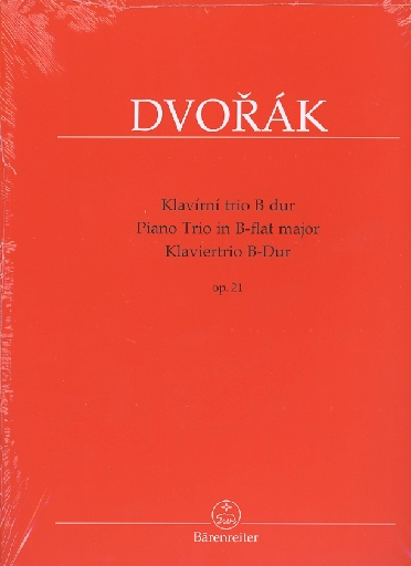 Dvorak, Antonin (Cubr): Piano Trio in Bb op.21 (violin, cello, piano) Barenreiter