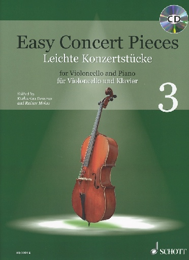 Deserno & Mohrs: Easy Concert Pieces for Violoncello and Piano 3 (cello & piano with CD)