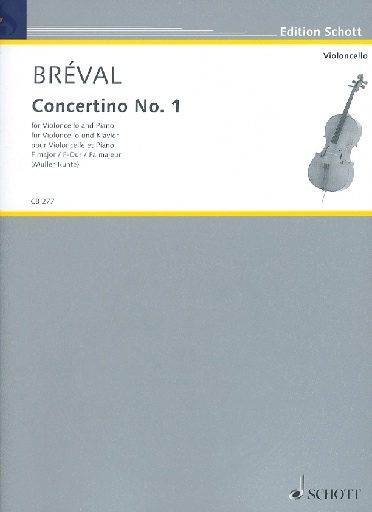 Breval, J.B. (Muller-Runte): Concertino No. 1 in F major (cello & piano)