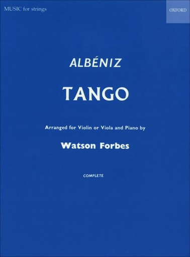 Albeniz, I. (Forbes, arr.): Tango (viola or violin and piano)