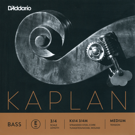 D'Addario Kaplan 3/4 titanium bass E string, medium
