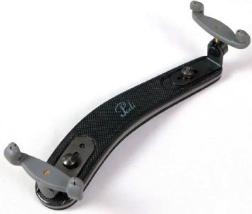 Pedi Elegante violin shoulder rest, titanium & carbon Fiber
