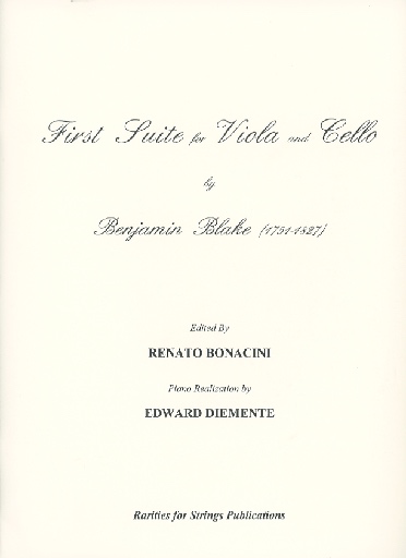 Blake, Benjamin: Solo for for Viola in Three Movements with Cello or Piano Accompaniment.