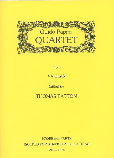 Papini, Guido (Tatton): Quartet for Four Violas (score & parts)