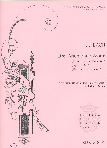 Bach, J.S. (Breuer): Three Arias without words (viola & piano)