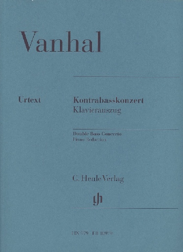 Vanhal, J.B.: Double Bass Concerto - URTEXT (bass & piano)