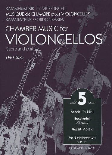 Pejtsik, Arpad: Chamber Music for Violoncellos (5 cellos), Edito Musica Budapest