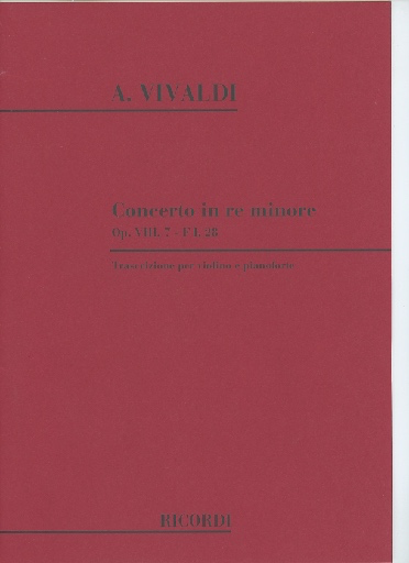 Vivaldi, A.: Concerto in d minor T.82 (violin & piano)