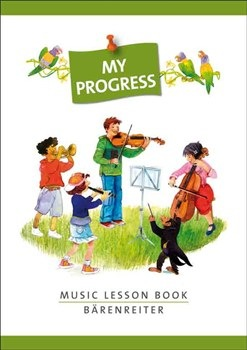 Barenreiter: My Progress - Music Lesson Book - Manuscript Notebook w/ Stickers