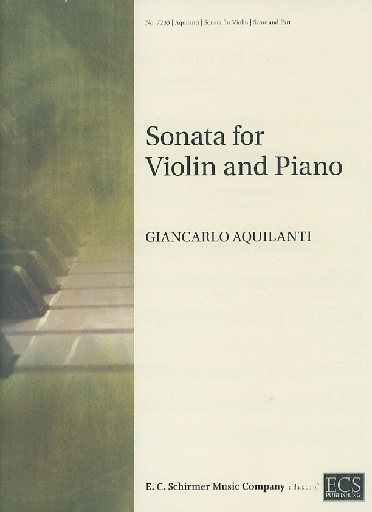 Aquilanti, Giancarlo: Sonata for Violin and Piano