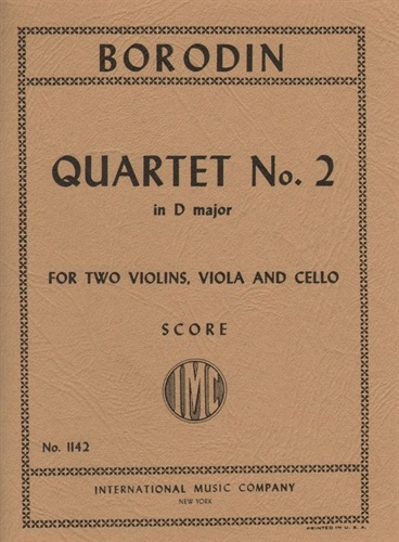 Borodin, Alexander: Miniature Score, String Quartet No. 2 in D (INTERNATIONAL)