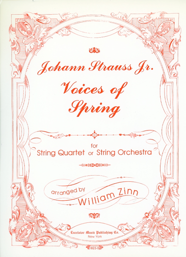 Strauss Jr., J. (Zinn): Voices of Spring (string quartet)