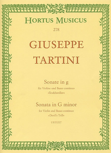 Tartini, Giuseppe: Sonata fur Violin and Bc G minor -Devil's Trill, Barenreiter