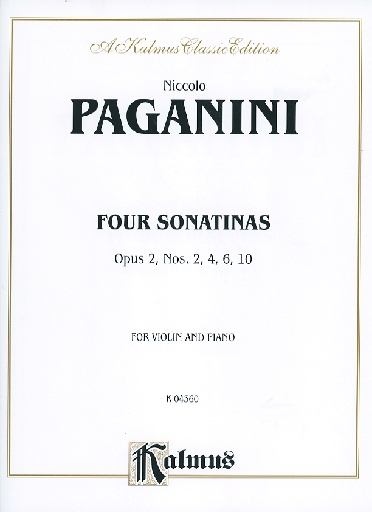 Paganini (Kreisler): 4 Sonatinas Op.2 (violin & piano)