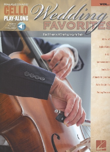 Play Along Series Vol. 4: Wedding Favorites-8 cello solos (cello, media access)