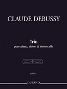 OOP Debussy, C. (Lemaitre, ed.): (Score) Piano Trio in G Major (violin, cello, and piano)