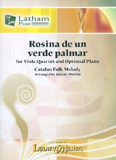 Martin, J. (arr.): Rosina de un verde palmar (viola quartet)(optional piano)
