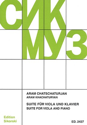 Khachaturian, A.: Suite for Viola and Piano (1929) (viola, and piano)