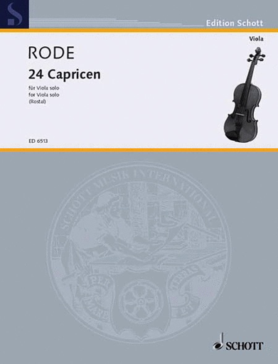 Rode, P. (Rostal): 24 Caprices (viola)