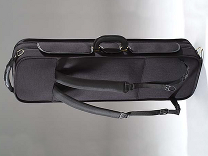 Jakob Winter German Master oblong violin case, Black exterior,