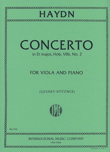 Haydn (Gevart-Spitzner): Concerto in D Major, Hob.VIIb, No.2 - TRANSCRIBED (viola & piano)