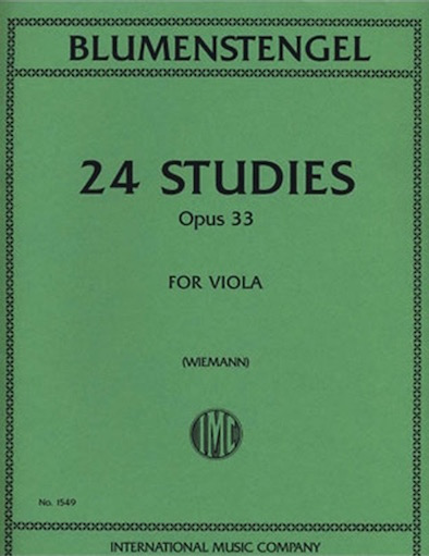 Blumenstengel (Wiemann): 24 Studies, Op.33 (viola)