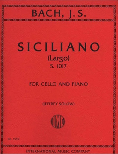 Bach (Solow): Siciliano - Largo, S.1017 (cello & piano)
