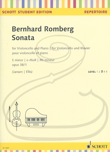 Romberg (Jansen/Ellis): Sonata No.1 in E minor, Op.38 (cello & piano)