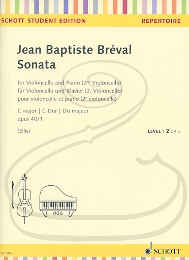 Breval (Ellis): Sonata No.1 in C Major, Op.40 (cello & piano)