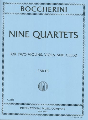 Boccherini, Luigi: Nine Selected String Quartets