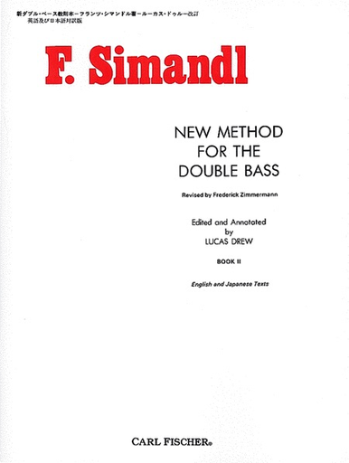 Simandl (Zimmermann/Drew): New Method for the Double Bass, Bk.2 (bass) Carl Fischer