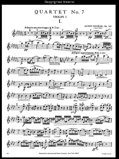 Dvorak: String Quartet No.14 in Ab Major, Op.105 (string quartet)